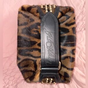 Christian Louboutin Bengali Print Genuine Pony Top Handle Bag.
